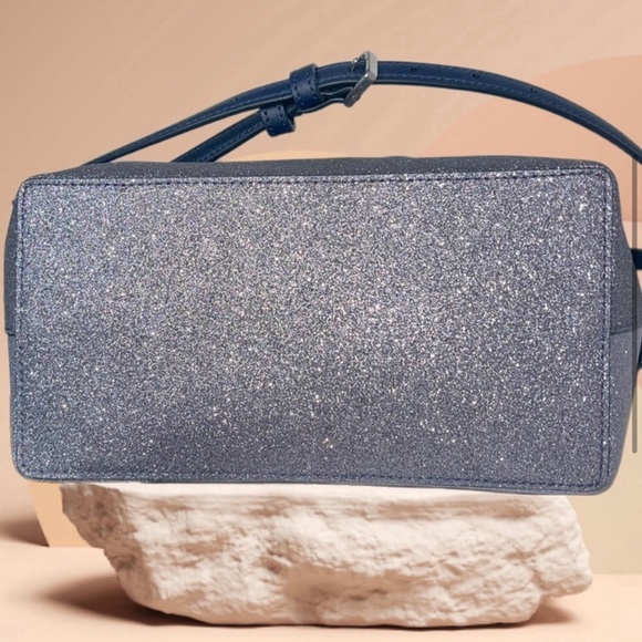 Kate Spade glitter/sparkly navy mini crossbody, EUC - Picture 3 of 6